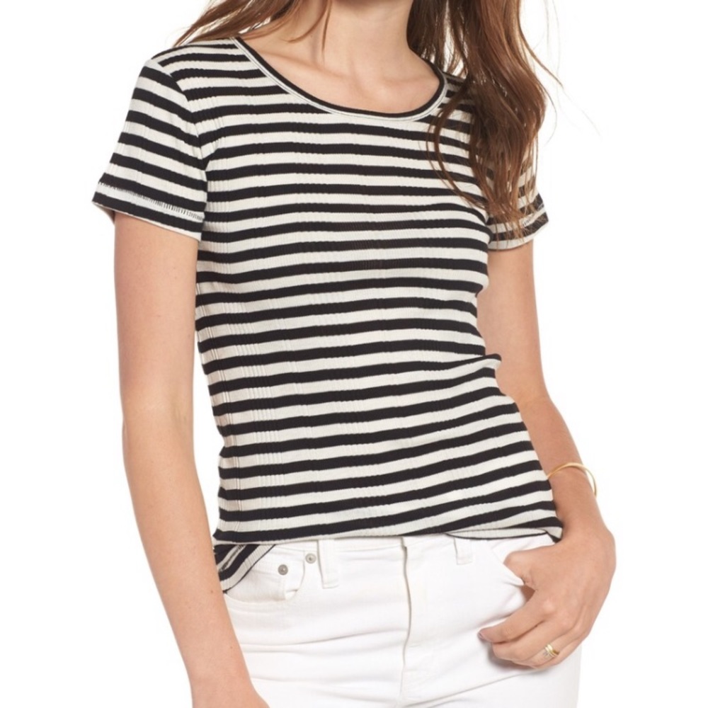 Madewell Piper Slim Ribbed Tee